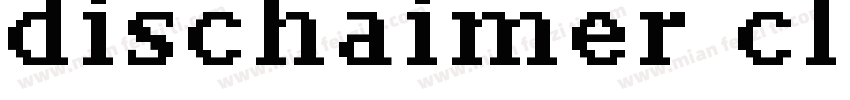 dischaimer classic字体转换